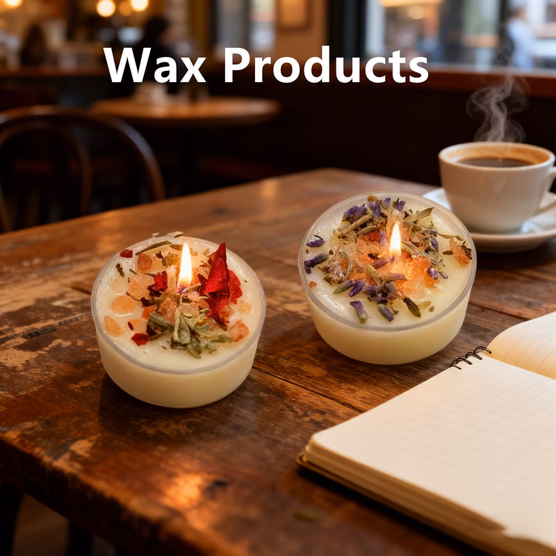 4pcs tea wax set wax products from soy wax consisting of four types rose lavender suitable for christmas valentines decoration weddings birthday party gifts and can burn for 7 hours