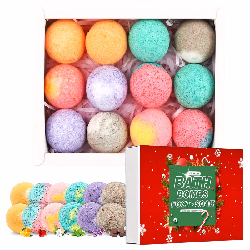 12 gift set moisturizing and peeling dry skin bath ball with essential oils and bath salts handmade bubble ball bubble and relaxing bath ideal birthday gift
