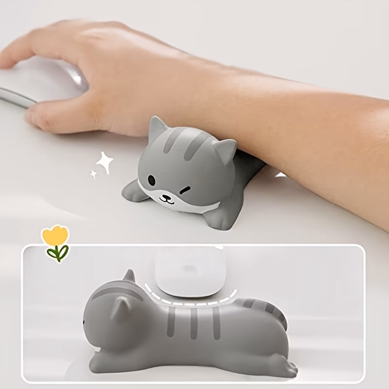 ergonomic wrist rest support cute slow rising pu mouse for computer desks office supplies