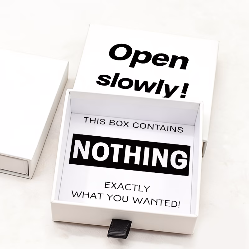 funny prank gift box jokes for birthdays valentines anniversaries perfect surprise for geometric pattern paper material card