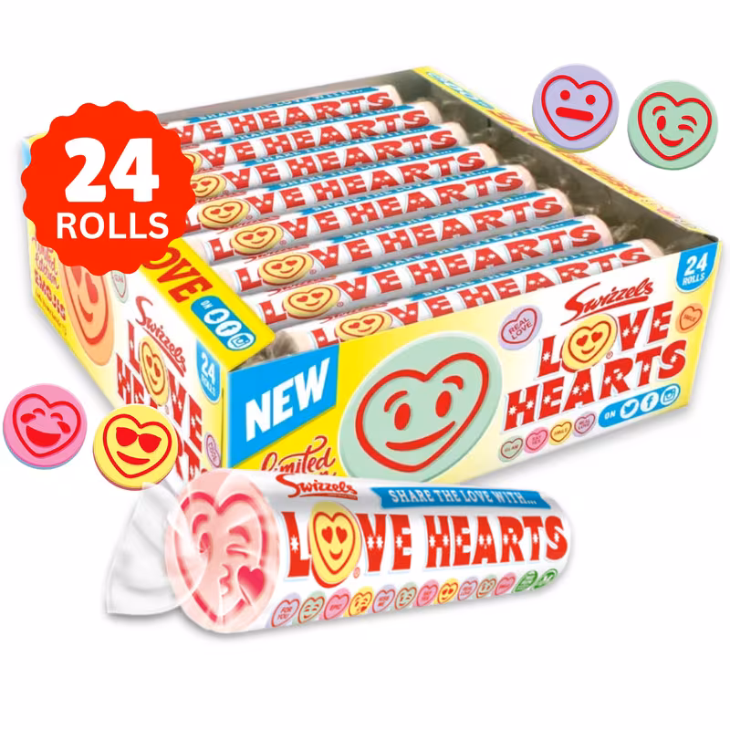 heart sweets bulk sweet candy for party bags for kids teens birthday party bags wedding favours 24pcs