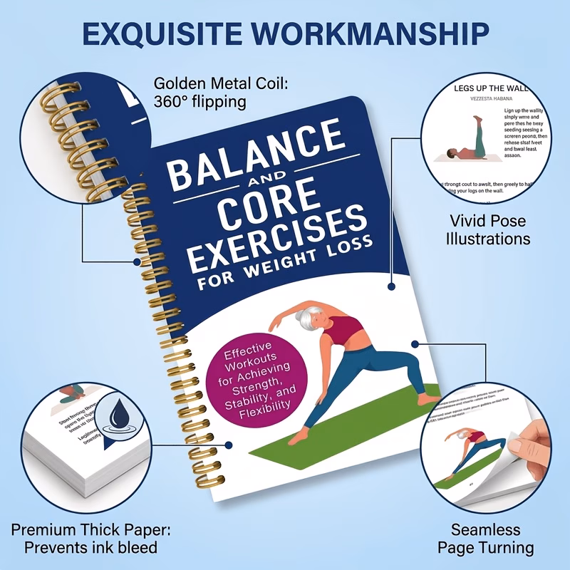 balance and core a 7 day yoga guide for women over 40 safe home workouts with poses daily tracking l og and functional training for free building and flexibility