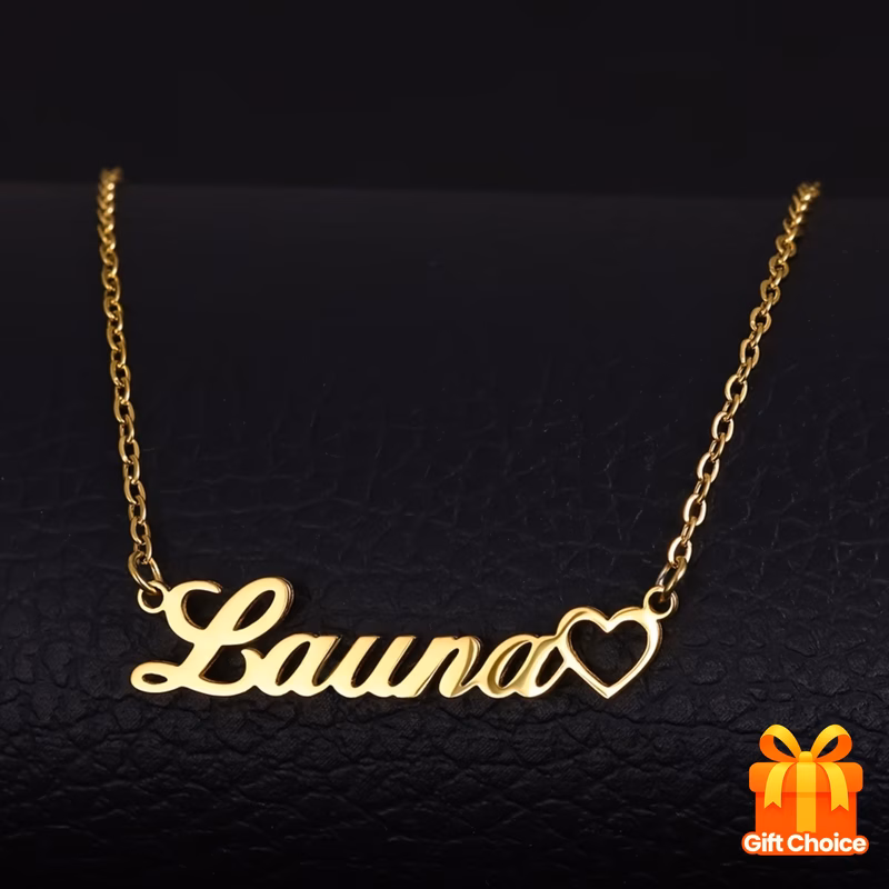personalized stainless pendant necklace custom name elegant minimalist jewelry for women ideal valentines day gift everyday accessory elegant minimalist durable chain necklace