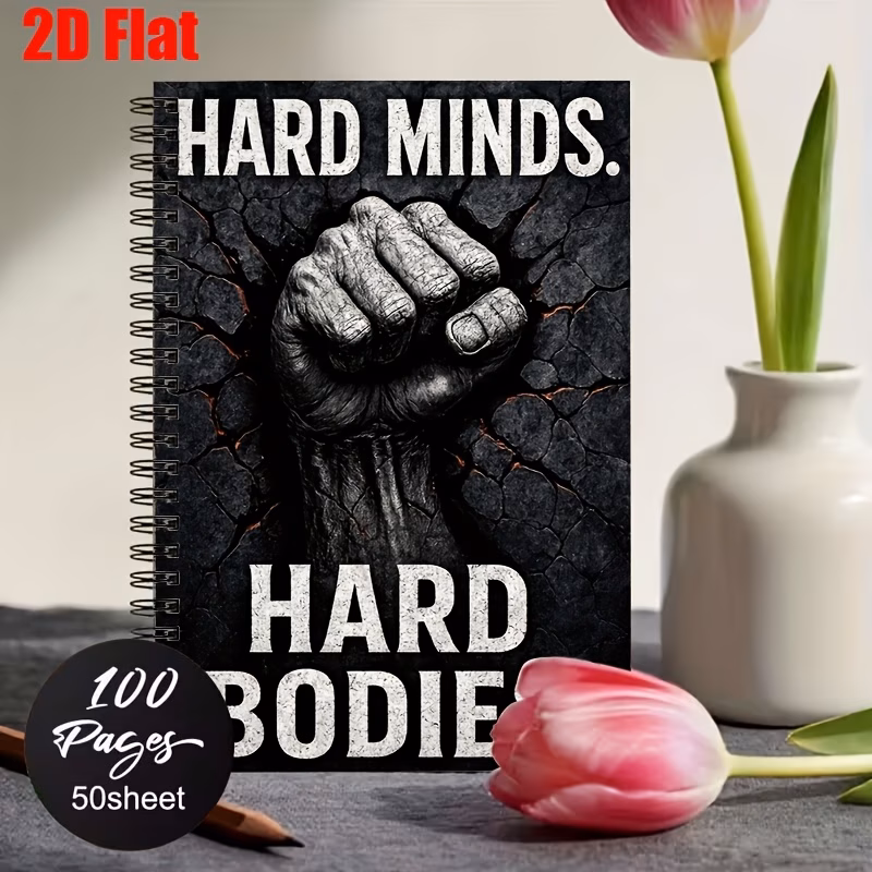 1pc hard fitness personal organizers 5 7x8 26inch 2d flat workout journals daily exercise for gym workouts ideal new year birthday presents for fitness enthusiasts wo