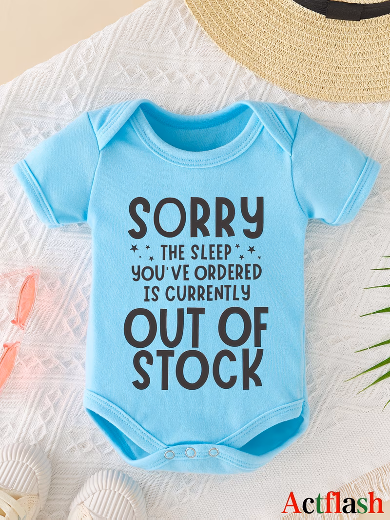 actflash baby onesie with sorry the is soft polyester knit fabric regular fit newborn bodysuit gift for outdoor