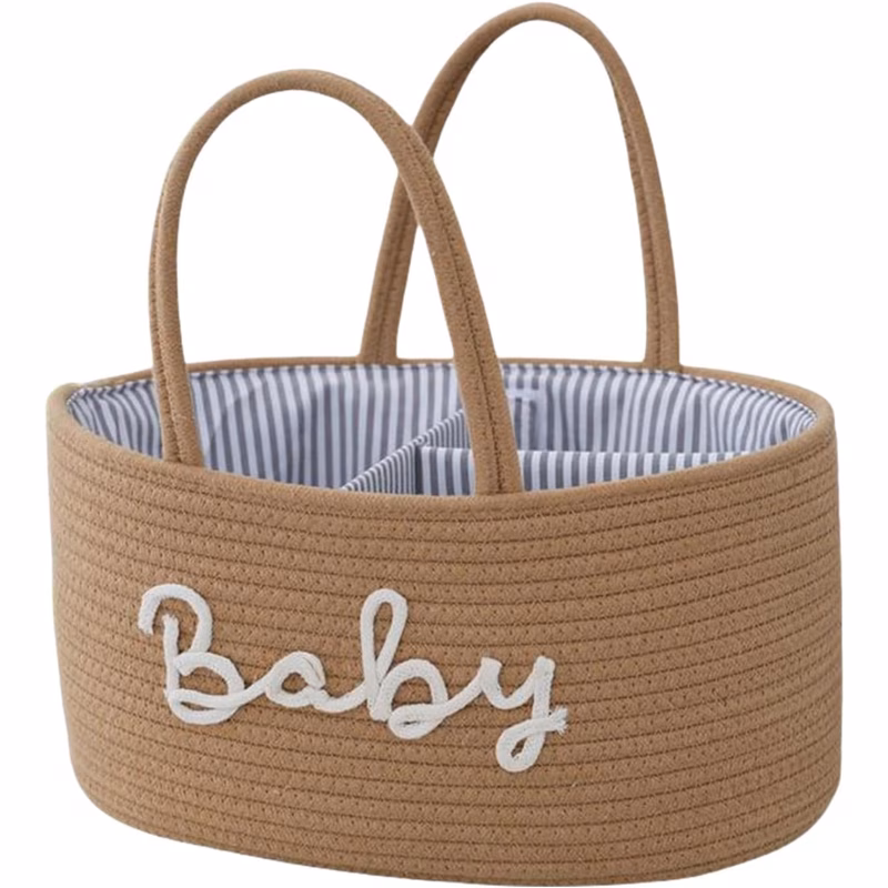 hand held storage basket multifunctional hand held woven storage basket alphabet style rope dry wet bathroom kitchen shelf baskets