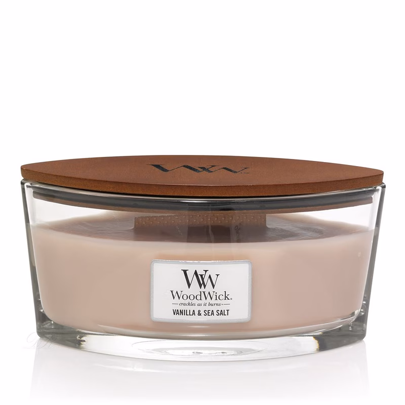vanilla and sea salt ellipse candle