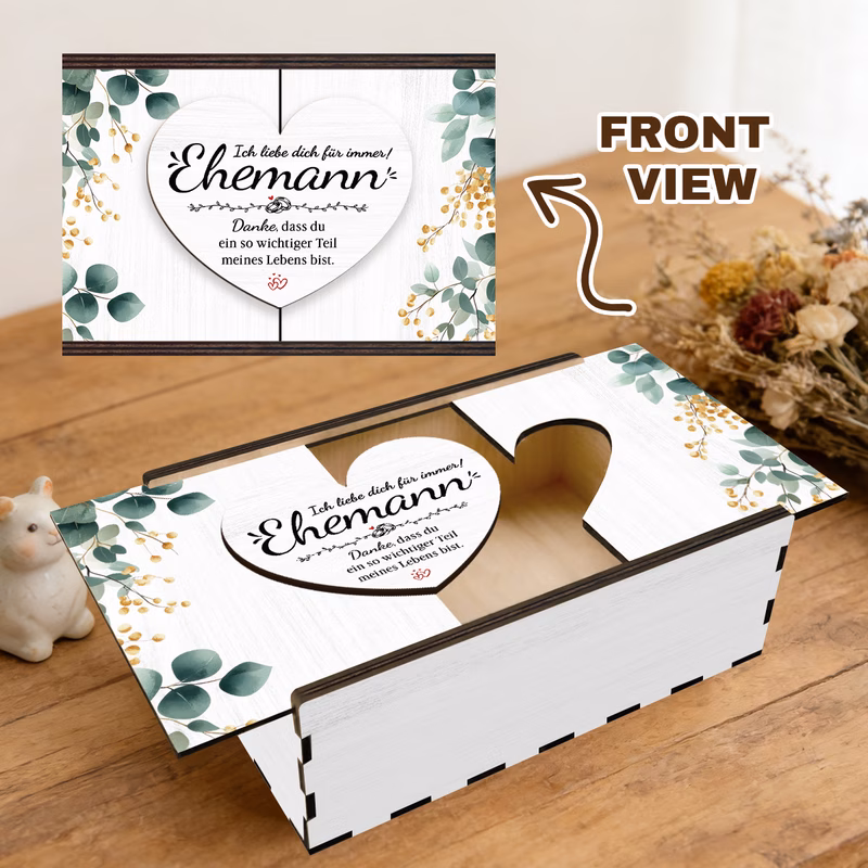 a gift for her him wooden gift box suitable for christmas easter fathers day mothers day birthday gifts message of for husband wife or parents elegant wood box full of emotion