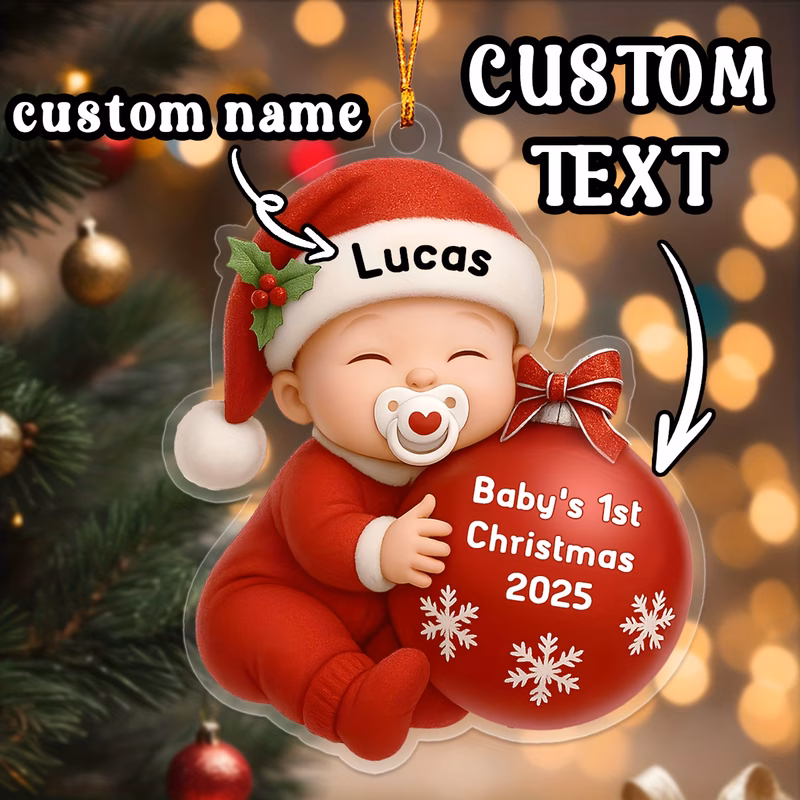 customized personalized copy s first christmas gift personalized custom ornament and commemorative small gift