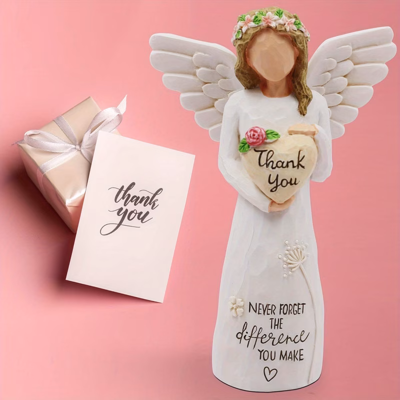 1pc shaped resin ornament suitable for teachers women colleagues elegant tabletop decoration for mothers day gifts christmas thanksgiving desk decor with year round home office decoration gift