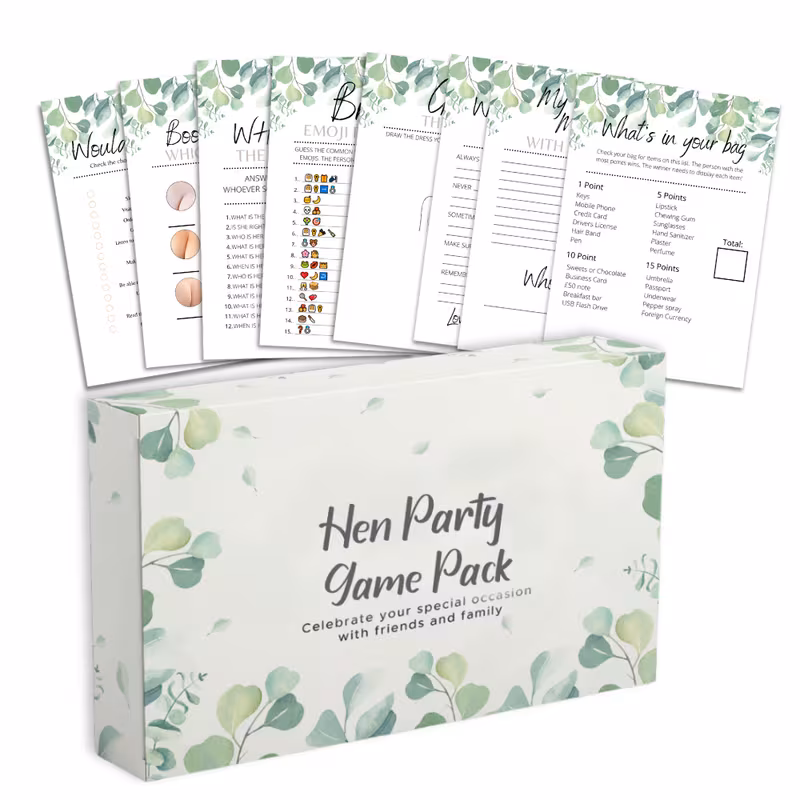 8 hen party games bundle 80