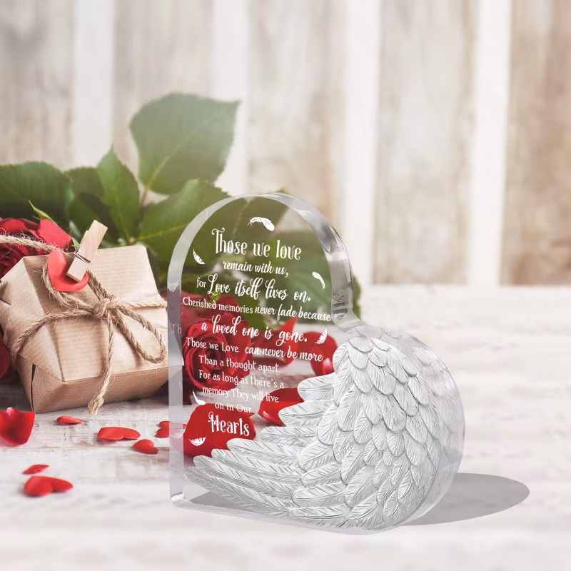 christmas tree memorial decorations acrylic angel ornaments gifts of condolence for loss bereavement tree ornaments sympathy gifts memorial keepsakes