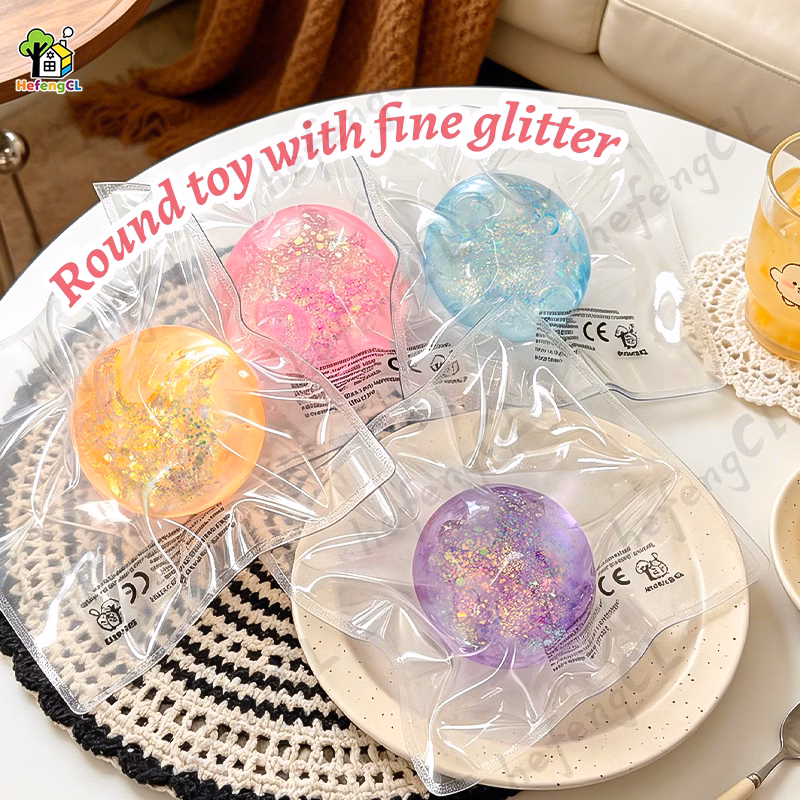 cl taba shiny jellyfish ball squeeze toy soft sensory stress ball for anxiety relief suitable for daily and work use easter basket filler christmas stocking filler holiday gift parade gift birthday gi