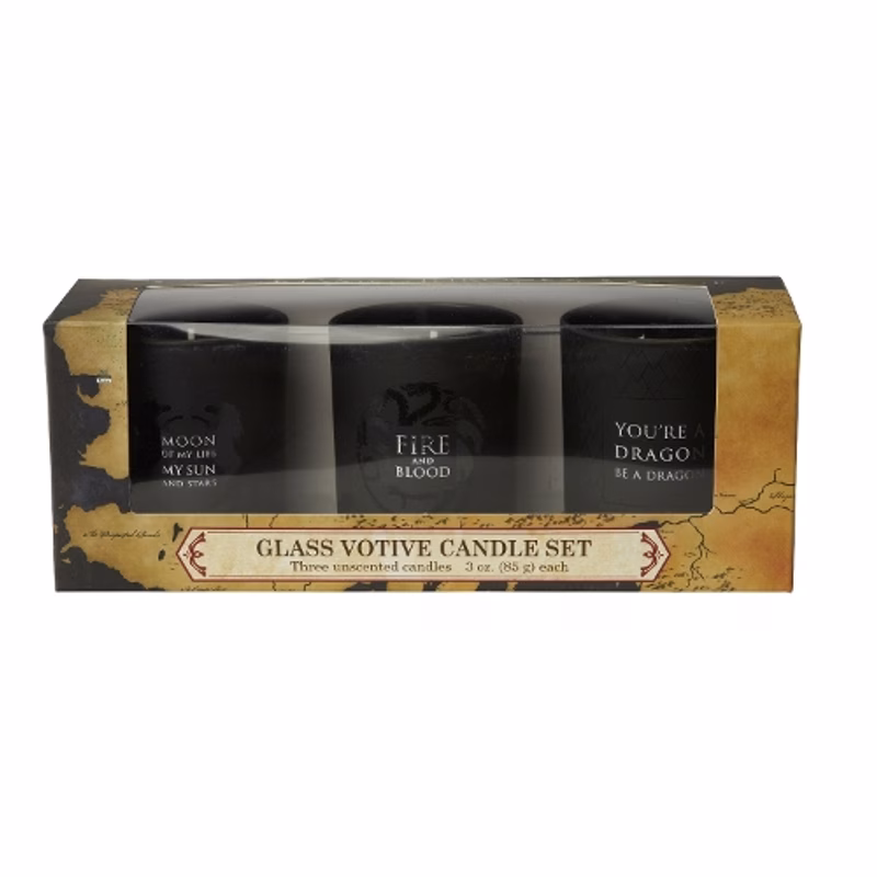 glass votive candle pack set of 3 1