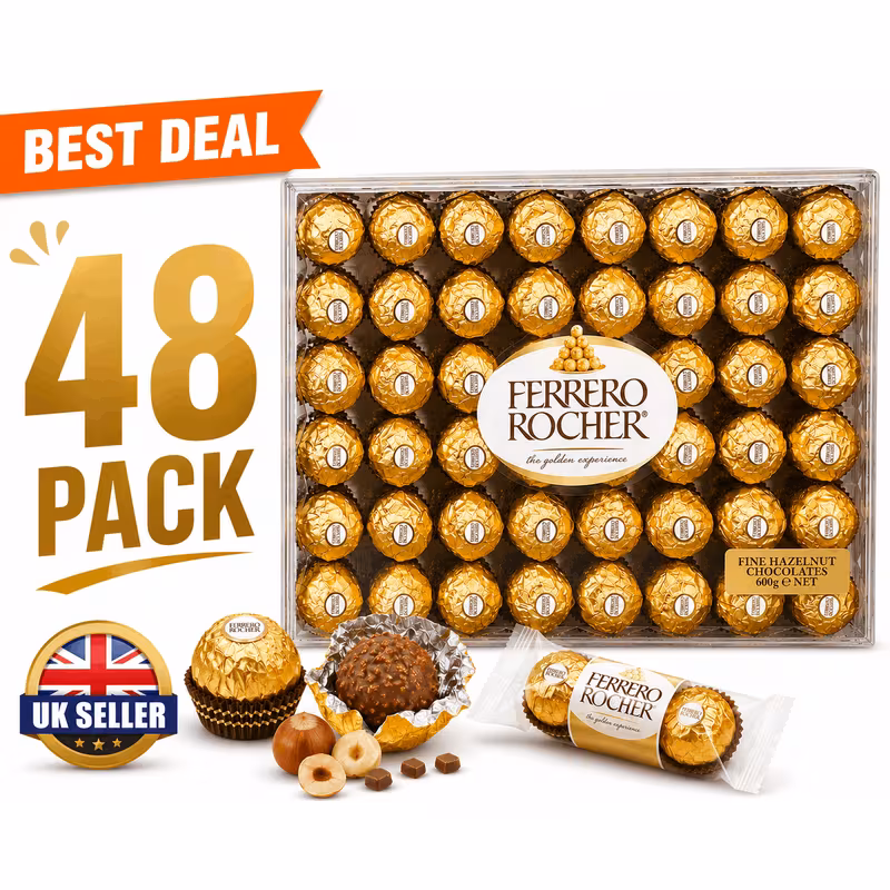 48 piece chocolate gift box 600 milk chocolates luxury gold chocolate gift box for christmas birthdays celebrations