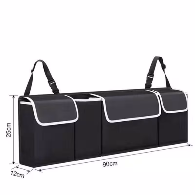 car boot back seat organiser hanging storage bag large capacity multi layer design car storage bag space interior use