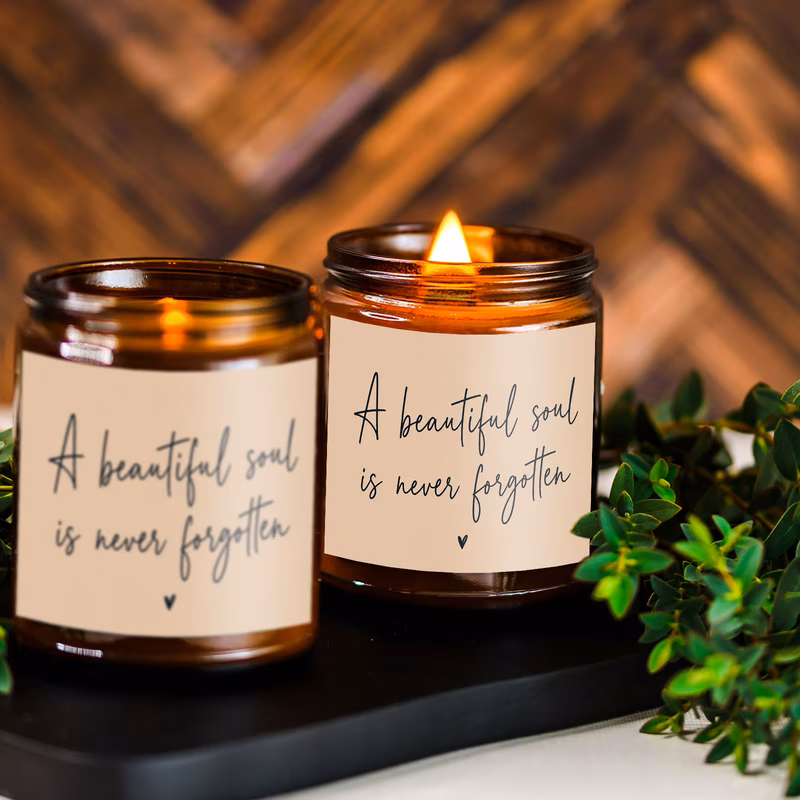 memorial love themed candle a is sympathy quote 1pc scented candle for home office decor jar candle candle birthday gifts sympathy gift gifts for family friend her him for home office decor