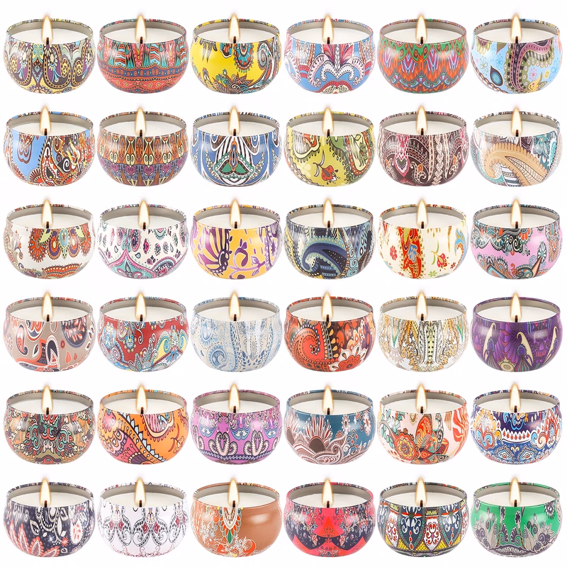 36pcs 2 5 ounce scented candles smokeless and elegant and long lasting scented candles suitable for celebrations birthdays weddings christmas halloween as an gift for and colleagues