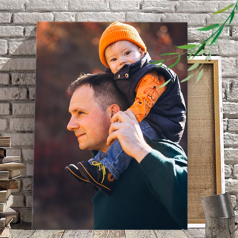 2d flat 2d flat personalized family canvas art wooden frame christmas ideal holiday gift for family suitable for living room or bedroom decor family photo gift design wooden framed art decoration