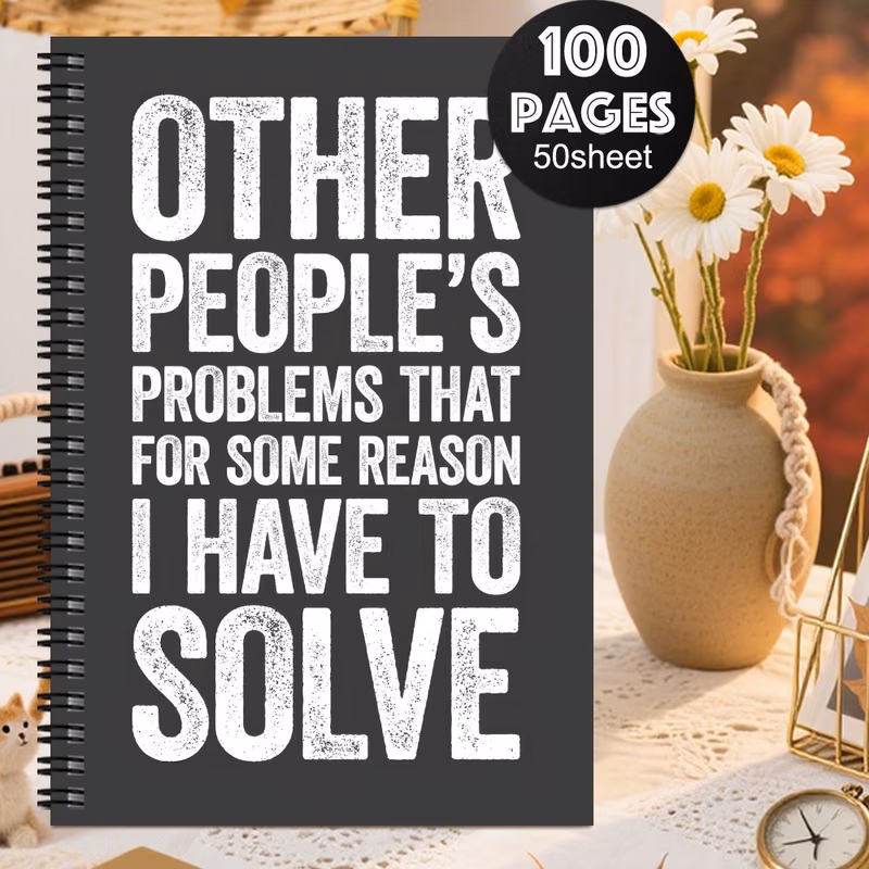1 funny boss day spiral notebook office humor gift with other quote professional workplace diary for managers colleagues and thank you events smooth notebook