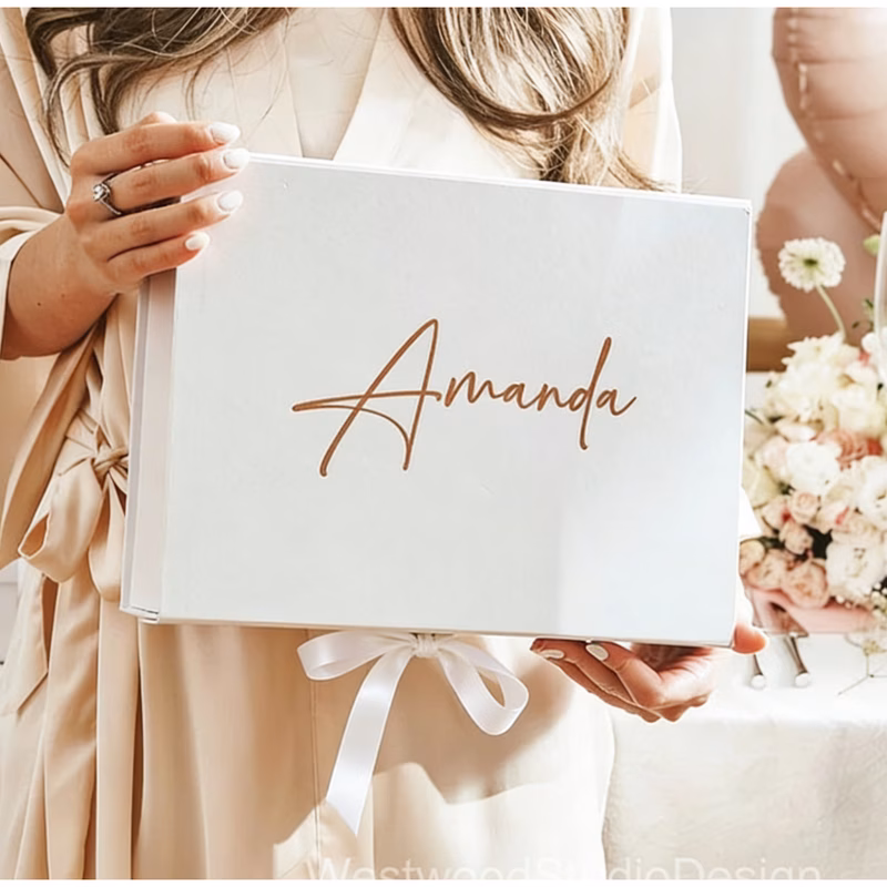 gift for her him customized bridesmaid gift box set for her him engraved bridesmaid invitation gift box empty gift box magnetic bride party gift box wedding gift