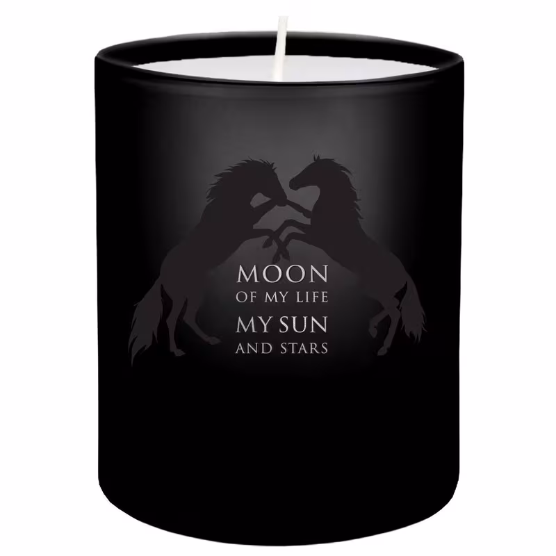 moon of my life glass votive candle