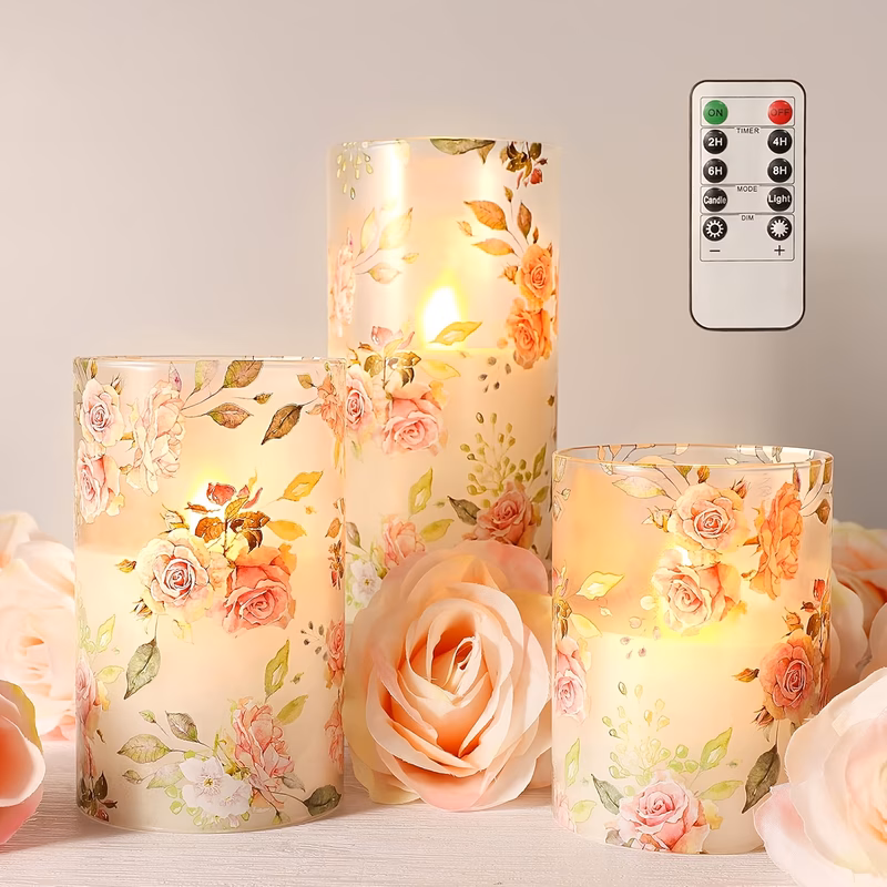 3pcs flameless led candles with remote control theme battery operated remote and aa batteries suitable for home decor parties weddings