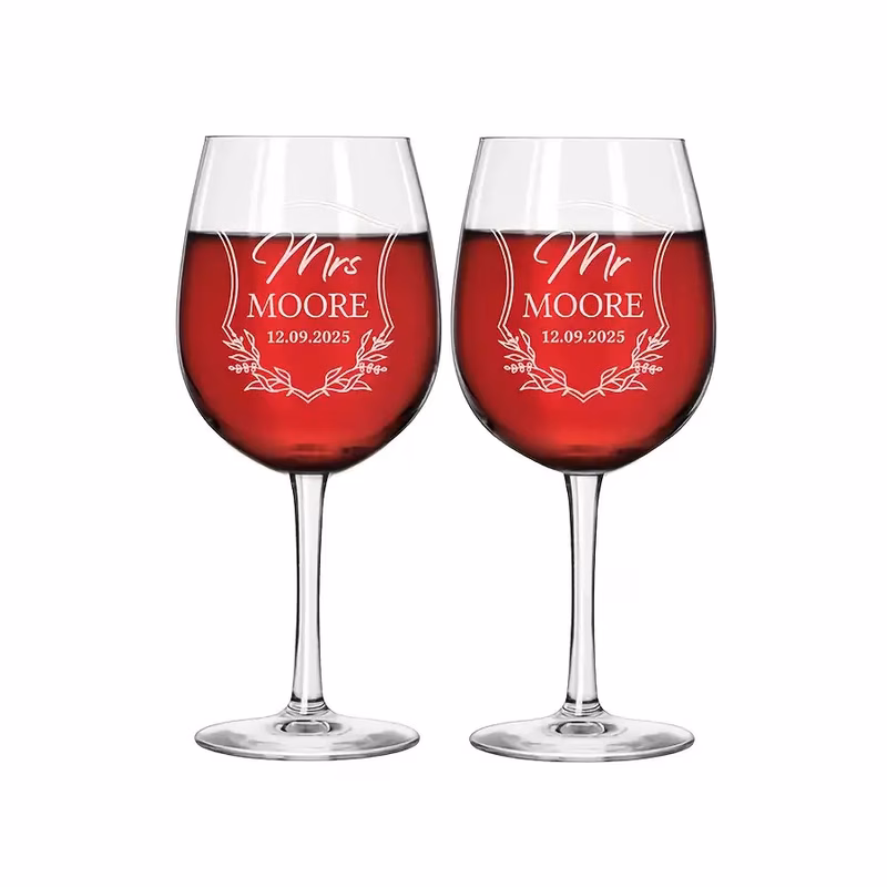 2pcs set engraved wine glasses spelled couples commemorative wine glasses custom wedding toasting wine glasses housewarming gift