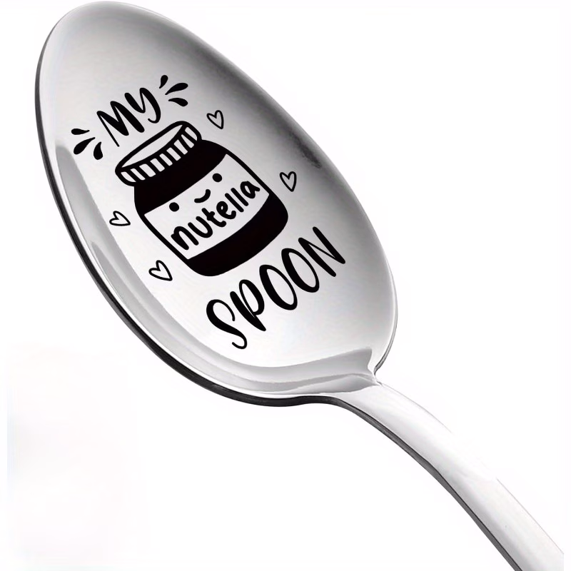 funny engraved stainless steel spoon spoon ice cream spoon gifts for women men dad mom birthday christmas valentine thanksgiving gifts