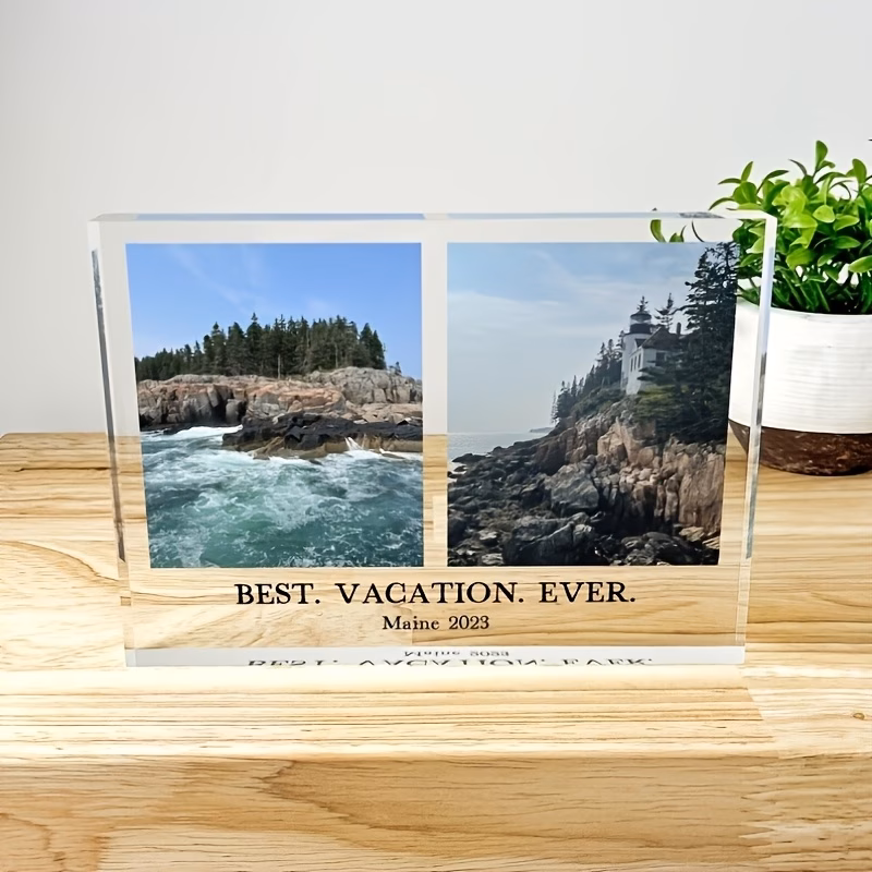 2d flat 2d flat custom acrylic transparent photo bricks personalized photo frames family photo gifts customized photo presents photo gifts double photo text