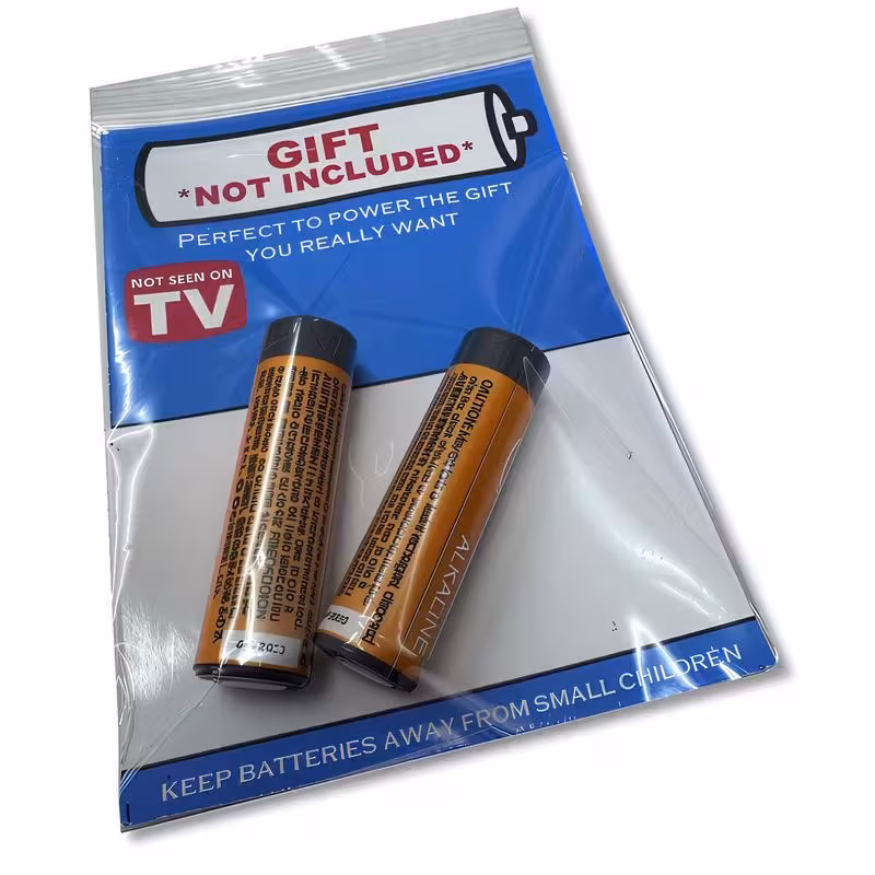 gift not included joke novelty gift ideal for xmas birthdays secret santa stocking filler