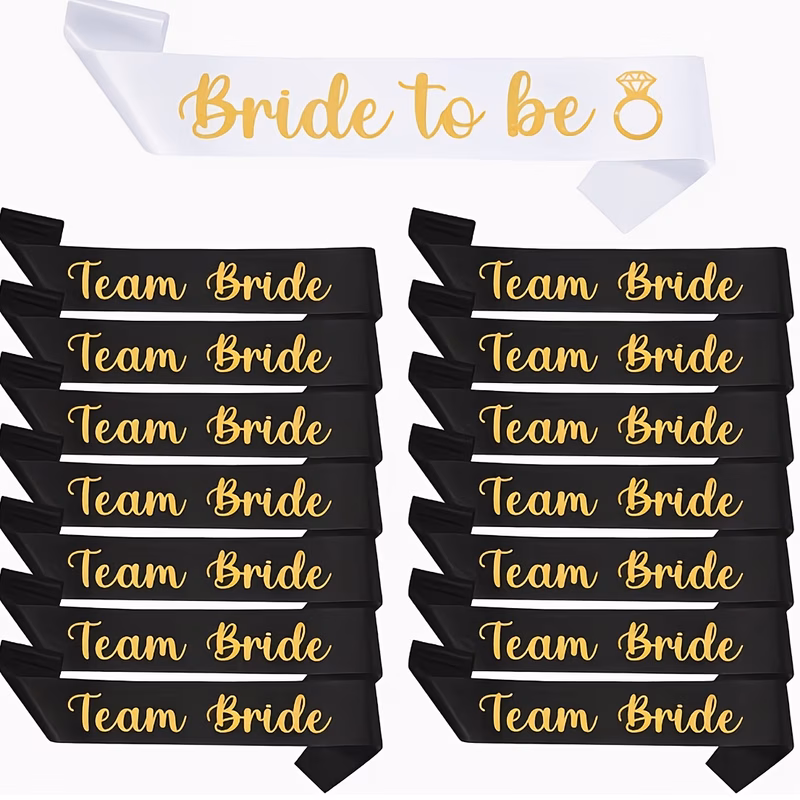hen party accessories sashes sets decorating a wedding bridal shower celebration bachelor party supplies bridesmaid belt