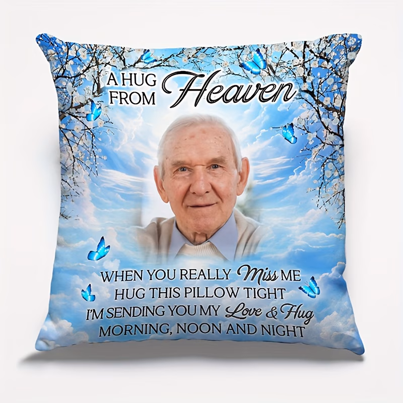 2d flat personalized 2d flat pillowcase featuring embrace designed to commemorate family memories made of soft short plush with zipper seal 2d flat