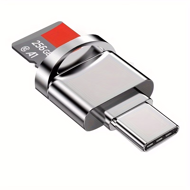 multi function tf sd card reader usb c usb adapter blue compatible with laptops macbook samsung galaxy 15 pro