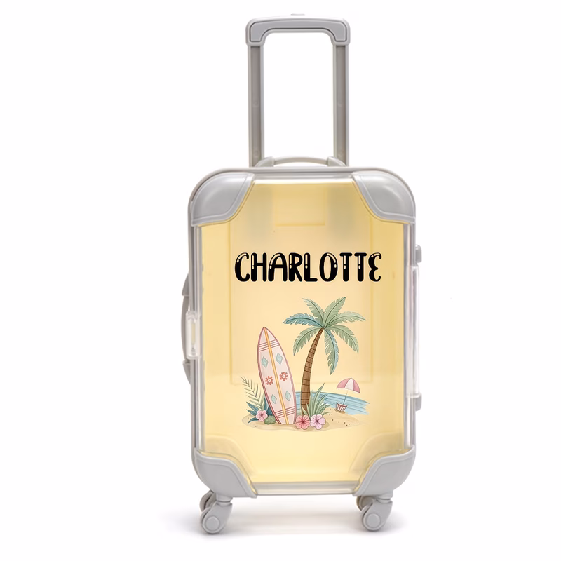 1pc customized personalized mini luggage storage box travel mini luggage jewelry storage portable medicine box travel party gifts bridesmaid gifts bachelor party gifts travel gifts friends