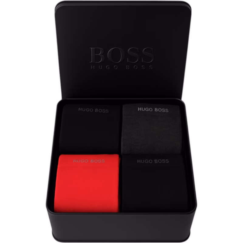 boss mens 4 pack socks set gift box multicolor size uk 6 11