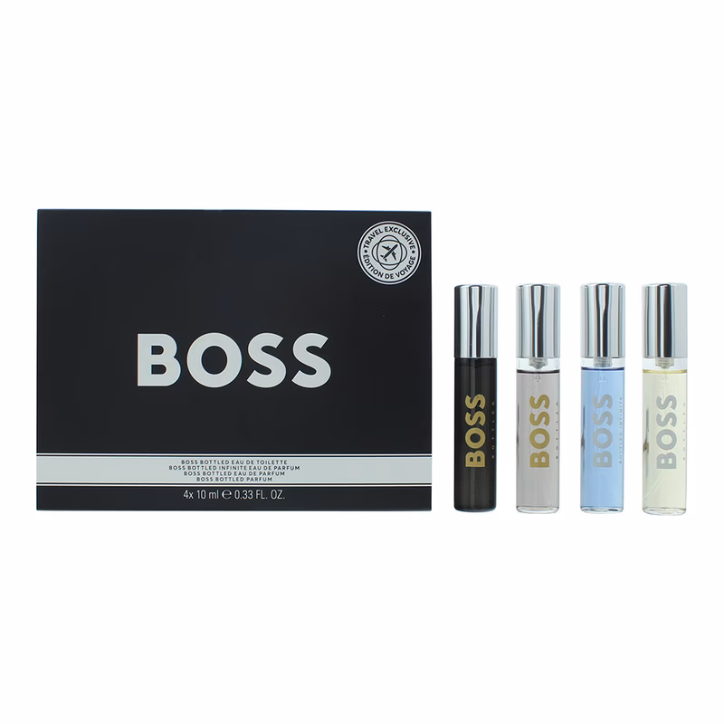 boss bottled mens edp 4 piece gift set 10ml bottles