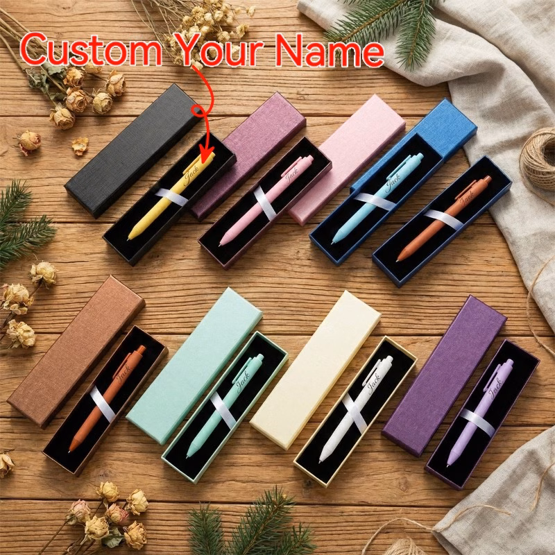 gift box set custom pen pen case creative diy engraving use teachers day graduation season souvenir personalized name engraving hotel corporate event commemorative gift employee benefit signature pen