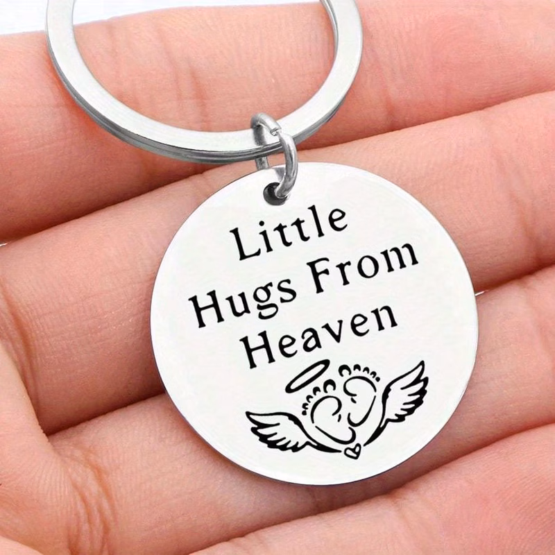 one commemorative token gift little embrace from heaven made of stainless steel christmas valentines day and thanksgiving