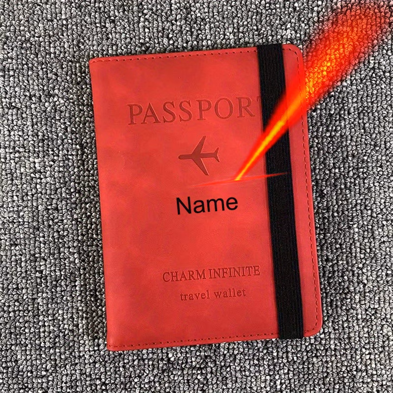 customized aircraft passport set personalized name gift unisex id card business protection card set