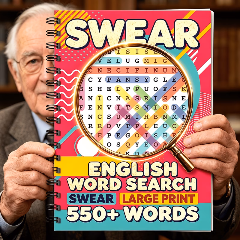 new release swear vocabulary puzzle book large print spiral bound edition featuring over 550 this book is an tool for stress relief