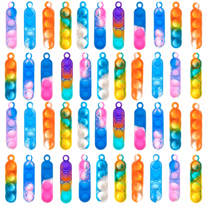 bulk popper fidget toys pack of mini keychain fidget toys perfect as party favors for kids classroom prizes christmas stocking stuffers carnival goodies birthday bag fillers and valentines gifts
