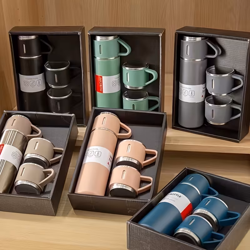 1 set of 15oz stainless steel vacuum mugs set travel mug with lid to keep drinks hot or cold for hours outdoor and office use water bottle insulated bottle vacuum mugs for 12 hours for 24 hours for co