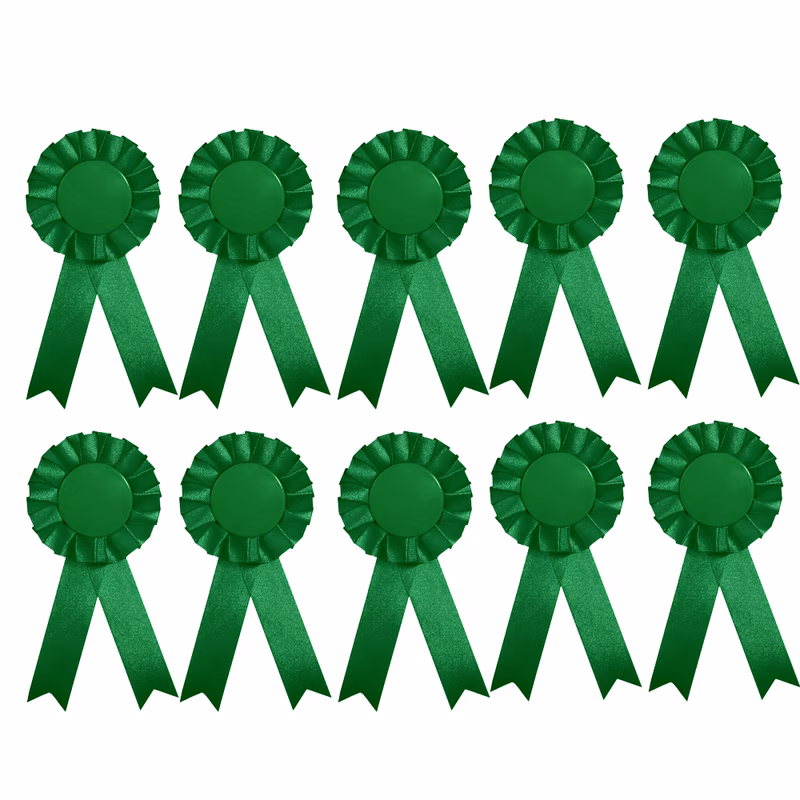 10pcs colorful ribbon badges horse chest flower ideal for themed for party decor clothing additions and props made from a for party decoration ribbon attire and badge ribbons