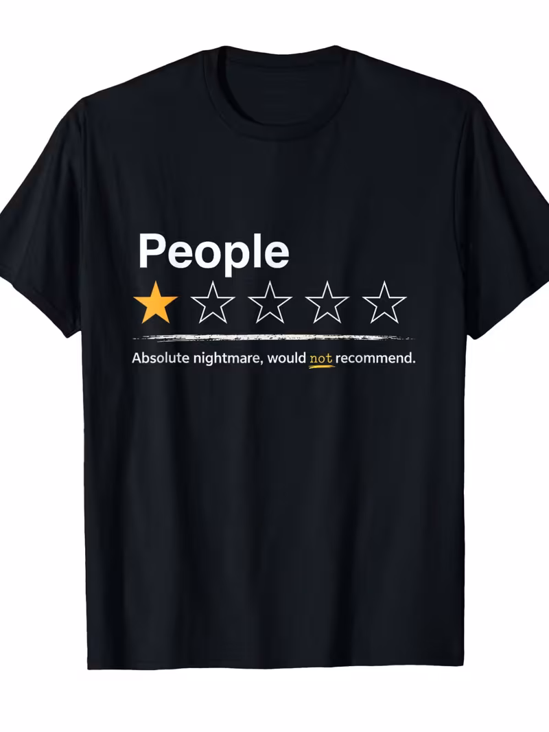 people 1 star nightmare t shirt