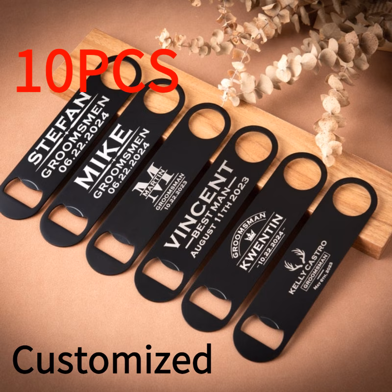10pcs beer bottle opener personalized groomsmen gifts bachelor party favor best for man gift fathers day gifts wedding favors