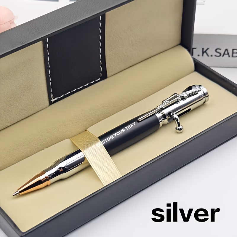 1pc pen flannel pouch 1pc pen luxury pu gift box high end personalized creative metal ballpoint pen business administrative office gift birthday gift graduation souvenir fathers day mothers day signat