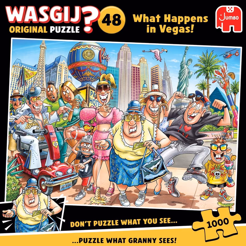 jumbo original 48 what in vegas 1000pcs puzzle