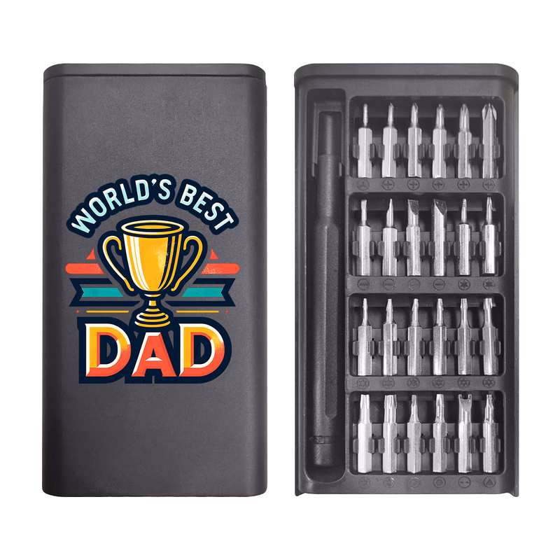 1pc dad screwdriver set with mini repair kit suitable for office diy electronics appliance repairs plastic screwdrivers gift for dad mechanics hobbyists
