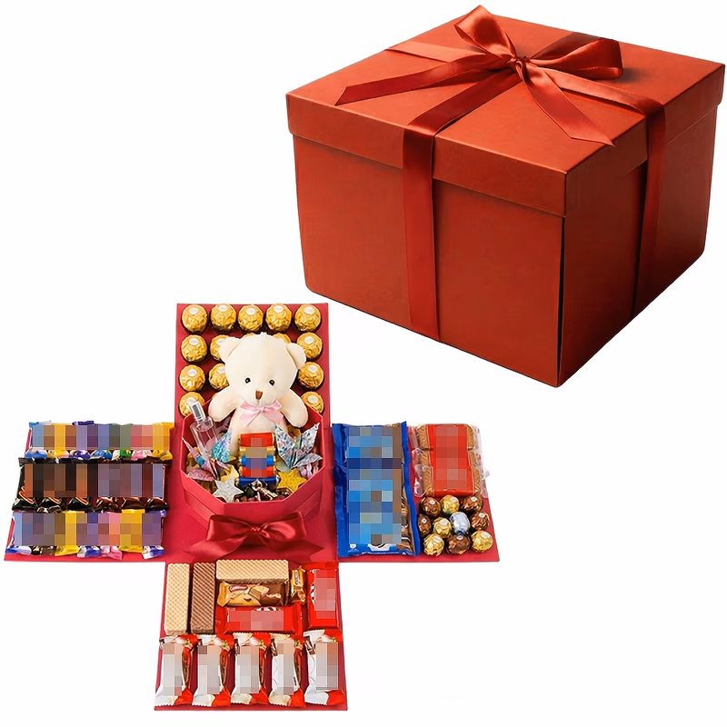 gift for her him gift box for her him gift box empty with ribbon bow surprise box for birthday valentines day mothers day easter gift box for her him reusable gift packaging box